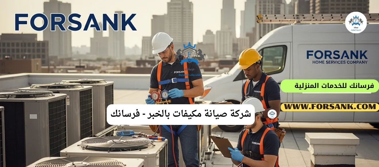 شركة صيانة مكيفات بالخبر - حلول متكاملة لجميع الأعطال فريق شركة فرسانك المتخصص يجري صيانة شاملة لمكيف سبليت بالخبر
